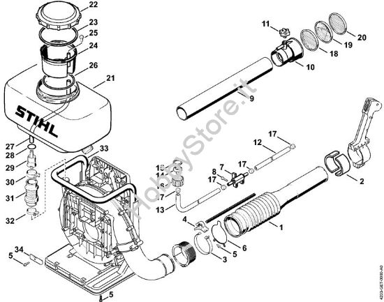 Kit di transformazione BR/SR Soffiatori (BG, BR) BR 420 della marca STIHL
