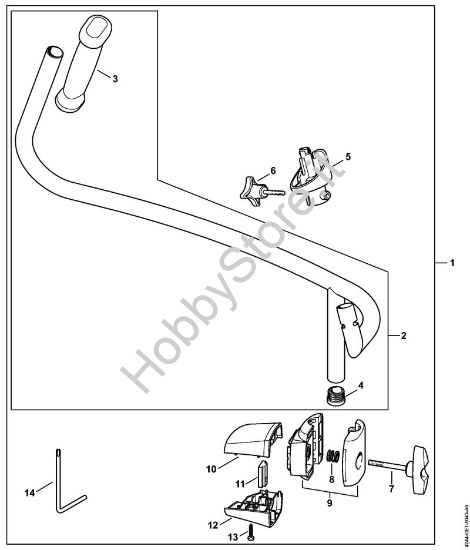 Impugnatura a manubrio Soffiatori (BG, BR) BR 430 della marca STIHL