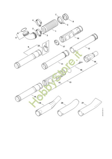 Picture of Tubo a soffietto, Tubo soffiatore BR 550