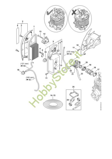 Picture of Filtro aria, manicotto elastico BR 600