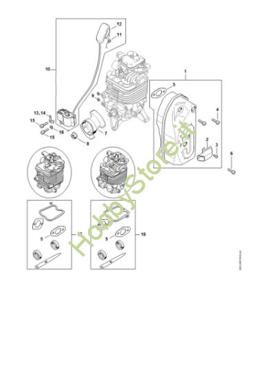 Picture of Silenziatore, impianto di accesione BR 600