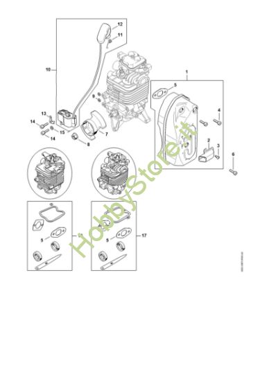 Picture of Silenziatore, impianto di accesione BR 700