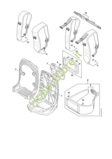 Picture of Dorsale BR 800 C-E