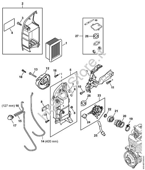 Filtro aria, manicotto elastico Soffiatori (BG, BR) BR 800 C-E della marca STIHL