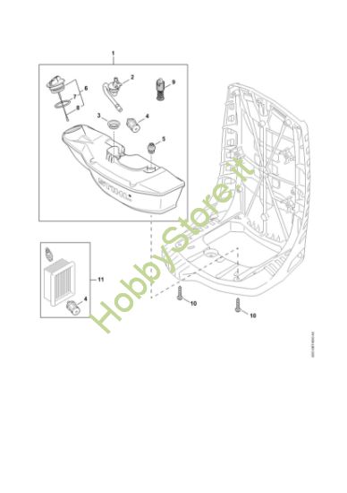 Picture of Serbatoio carburante BR 800 C-E