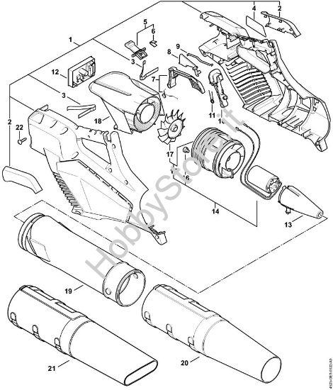 Ricambi BGA 57 Soffiatori a batteria (BGA) BGA 57 della marca STIHL