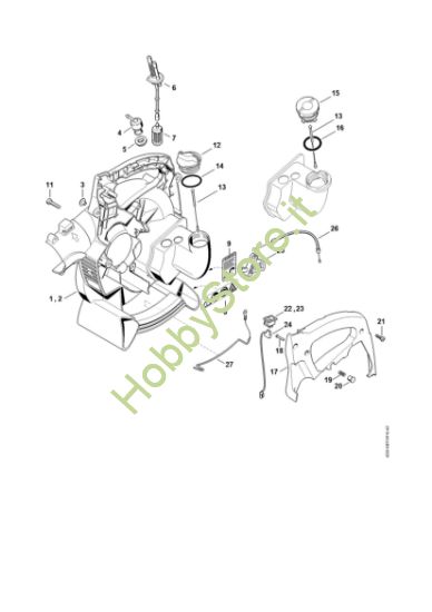 Picture of Carter soffiatore interno SH 55 (04.2001), (45.2001), (18.2002) SH 55