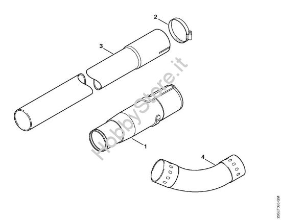 Corredo dispositivo pulizia grondaia Trituratori ad aspirazione (SH) SH 55 della marca STIHL