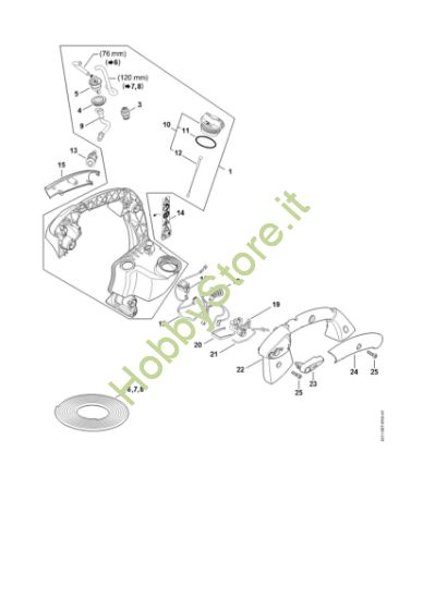 Picture of Manico a telaio SH 86 SH 86 C-E
