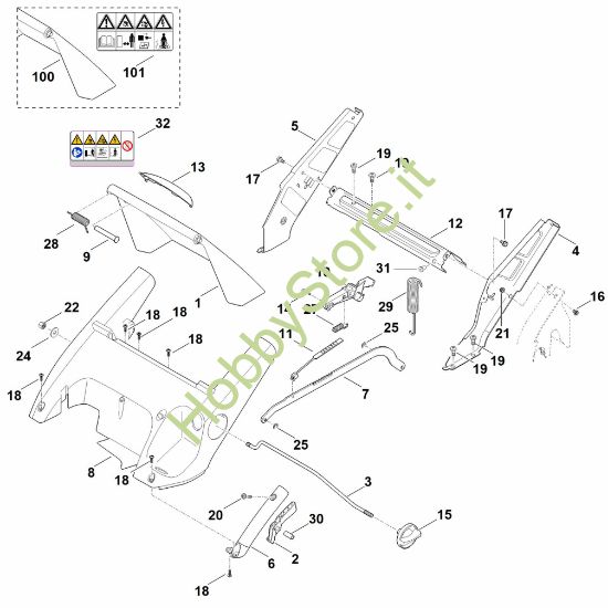 Picture of B - Telaio, regolazione altezza RME 545.0