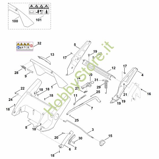 Picture of C - Telaio, regolazione altezza RME 545.0 V