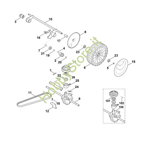 Picture of E - Asse posteriore, cambio RME 545.0 V