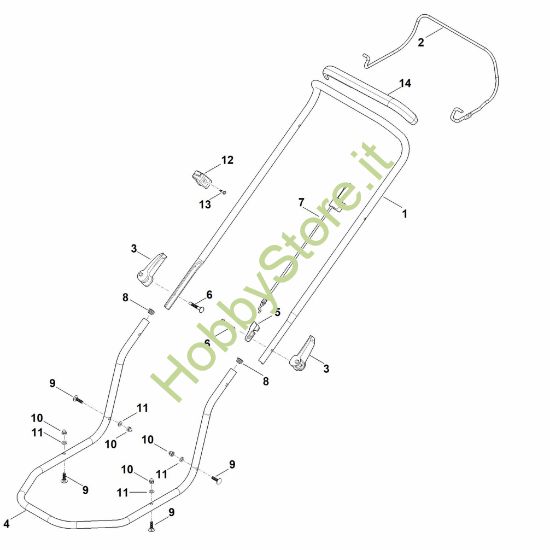 Picture of A - Manubrio RM 2.2 R