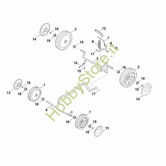 Picture of C - Carrello, impostazione in alto RM 443.1