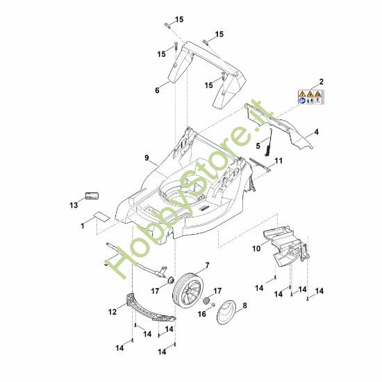 Picture of B - Scocca, asse anteriore RM 443.1 T