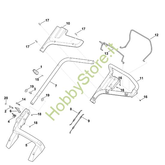 Picture of A - Manubrio RM 448.0 PC