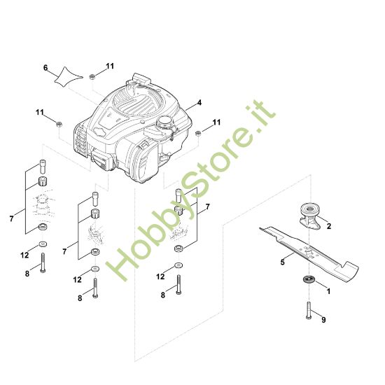 Picture of D - Motore, lama RM 448.0 TC