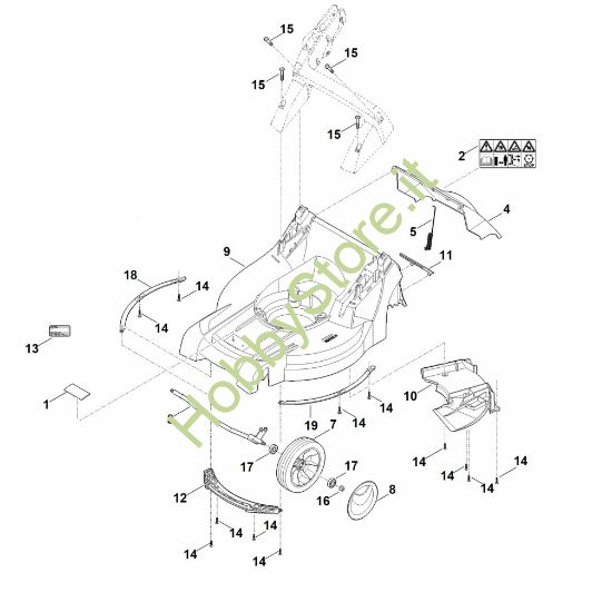 Picture of B - Scocca, asse anteriore RM 448.0 VC