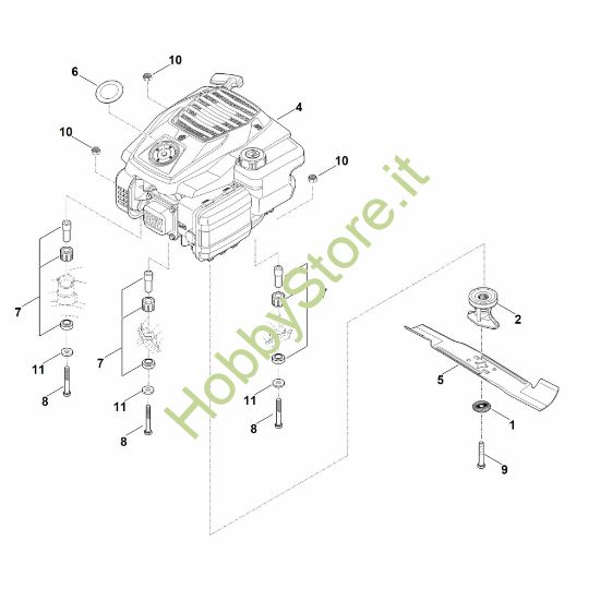 Picture of D - Motore, lama RM 448.1 TX