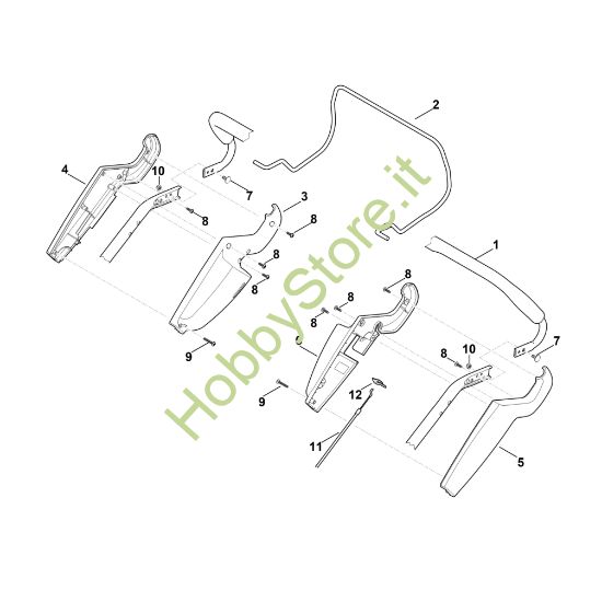 Picture of A - Parte superiore manubrio RM 545.0
