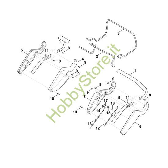 Picture of A - Parte superiore manubrio RM 545.0 T