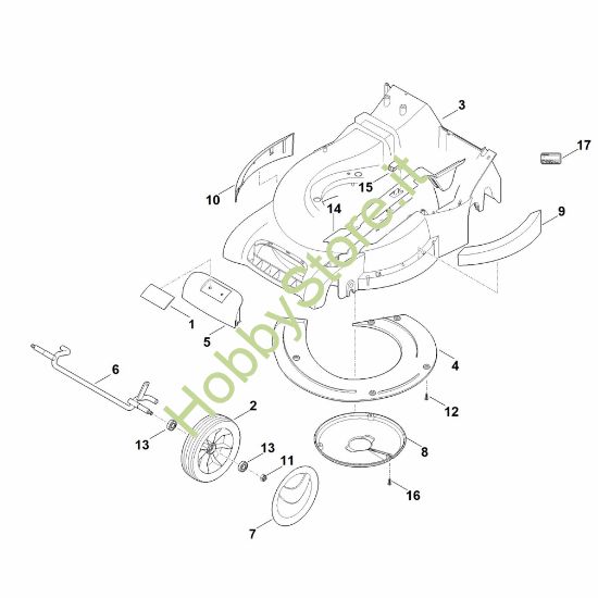 Picture of D - Scocca, asse anteriore RM 545.0 T