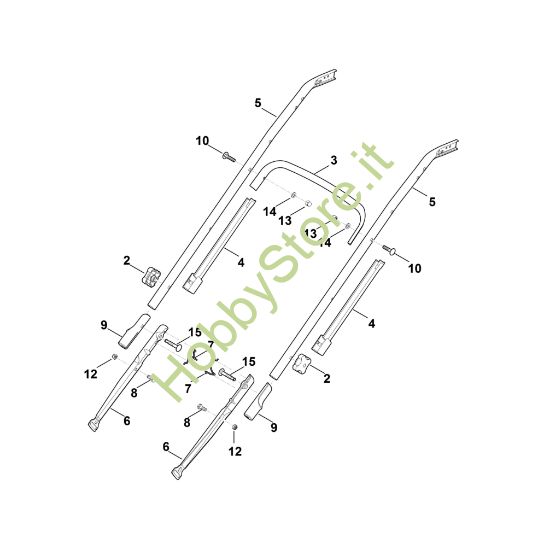 Picture of B - Parte inferiore manubrio RM 545.0 VE