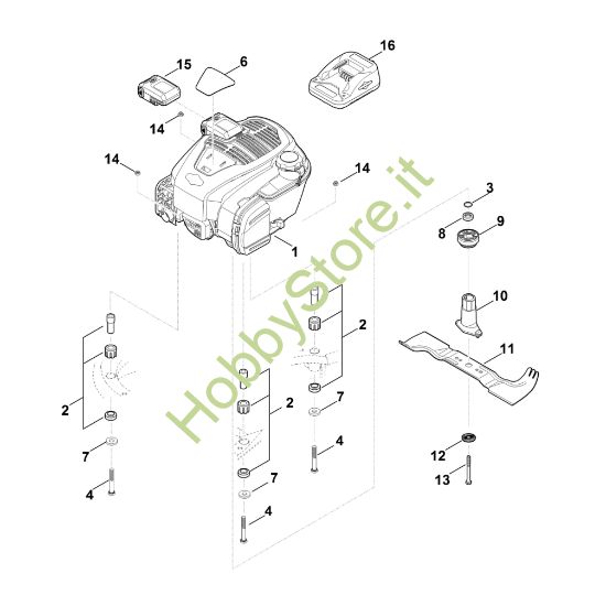 Picture of F - Motore, lama RM 545.0 VE