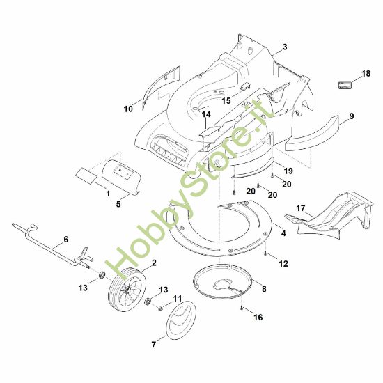 Picture of D - Scocca, asse anteriore RM 545.0 VM