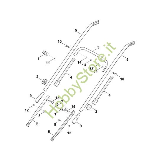 Picture of B - Parte inferiore manubrio RM 545.0 VR