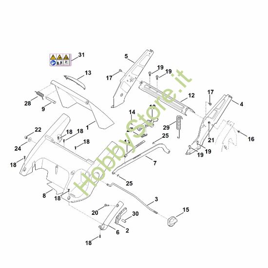Picture of C - Telaio, regolazione altezza RM 545.1