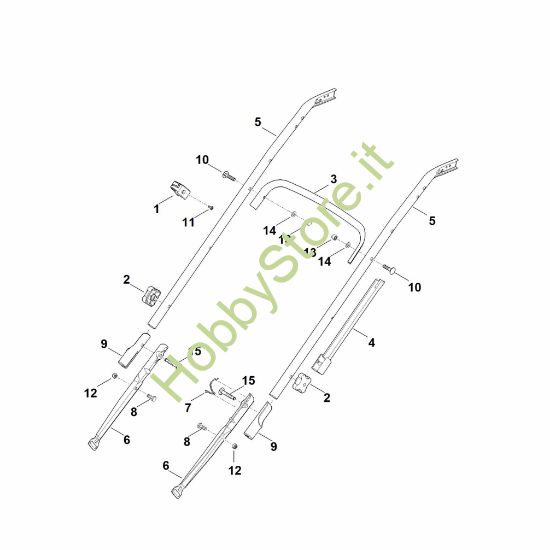 Picture of B - Parte inferiore manubrio RM 545.1 T