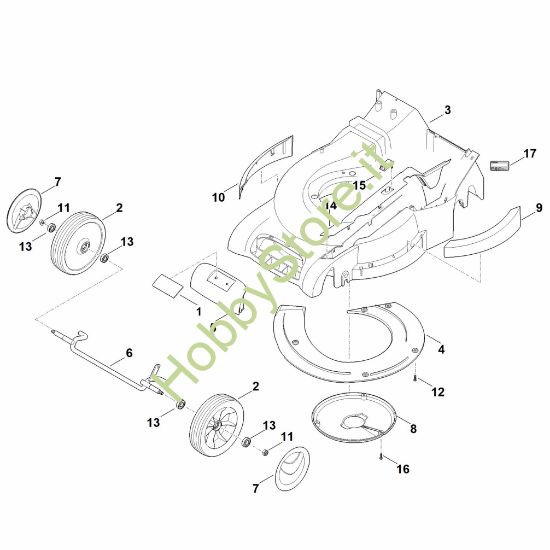 Picture of D - Scocca, asse anteriore RM 545.1 T