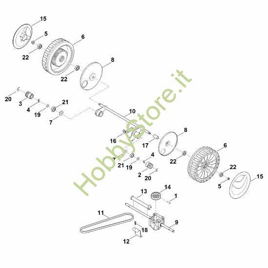 Picture of E - Asse posteriore, cambio RM 545.1 T