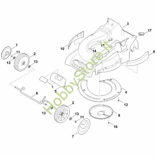 Picture of D - Scocca, asse anteriore RM 545.1 V