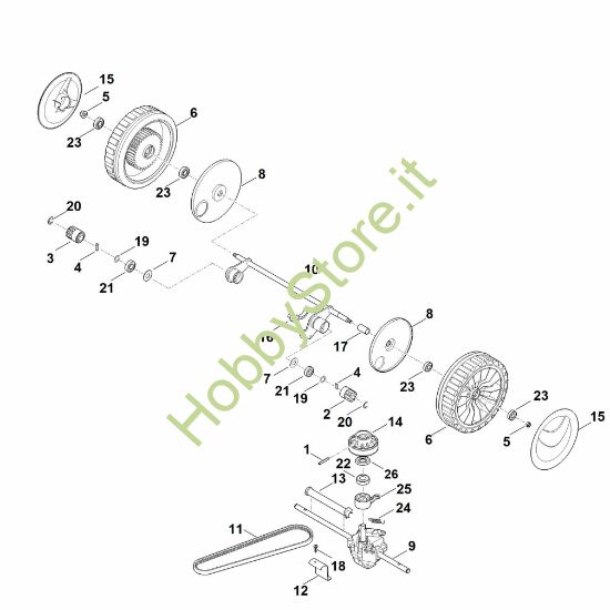 Picture of E - Asse posteriore, cambio RM 545.1 V