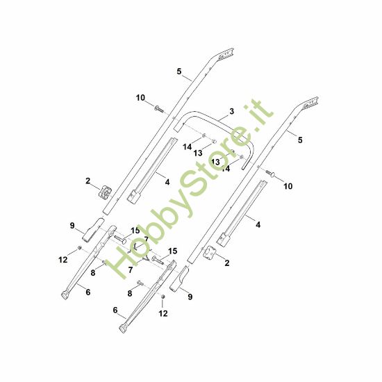 Picture of B - Parte inferiore manubrio RM 545.1 VE