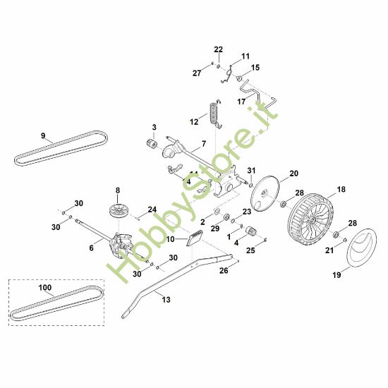 Picture of E - Asse posteriore, cambio RM 650.0 T