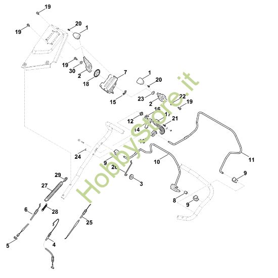 Picture of A - Parte superiore manubrio RM 655.0 YS