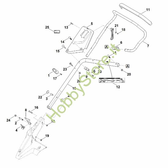 Picture of B - Parte inferiore manubrio RM 655.0 YS