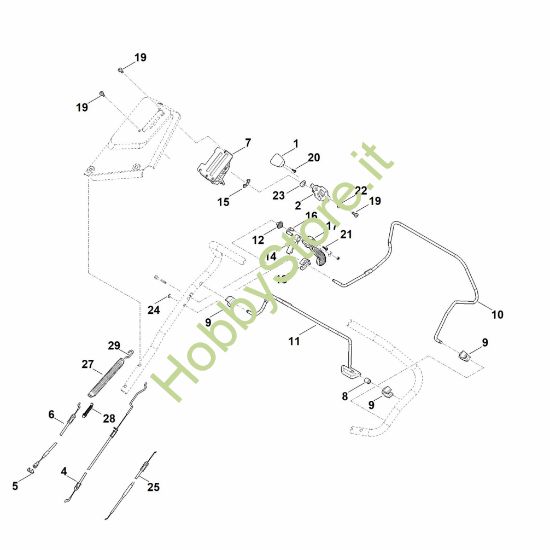 Picture of A - Parte superiore manubrio RM 655.1 RS