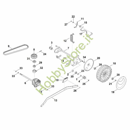 Picture of E - Asse posteriore, cambio RM 655.1 VS