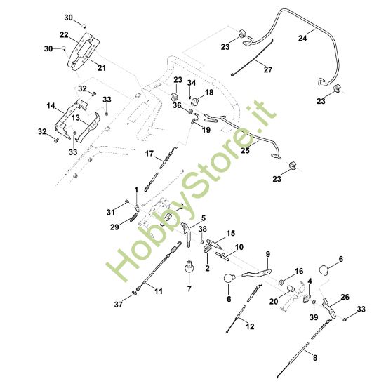 Picture of A - Parte superiore manubrio RM 756.0 GC