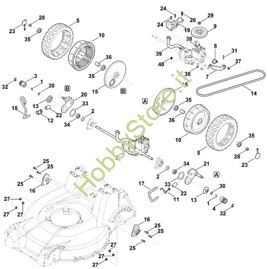 Picture of E - Regolazione altezza posteriore, trazione RM 756.0 YC