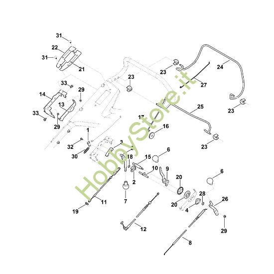 Picture of A - Parte superiore manubrio RM 756.0 YS