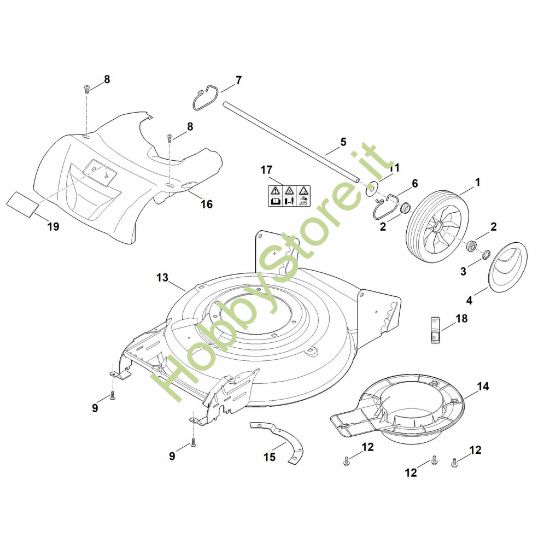 Picture of C - Scocca, asse posteriore RMA 2.1 RP