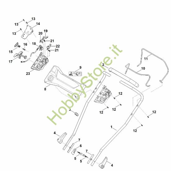 Picture of A - Parte superiore manubrio RMA 2.2 RPV