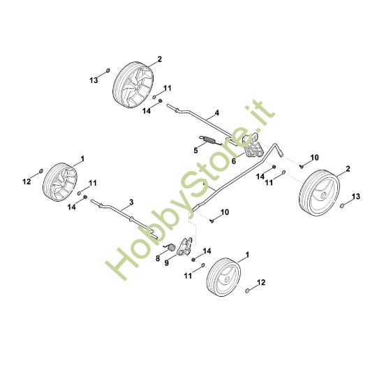 Picture of C - Carrello, impostazione in alto RMA 235.0