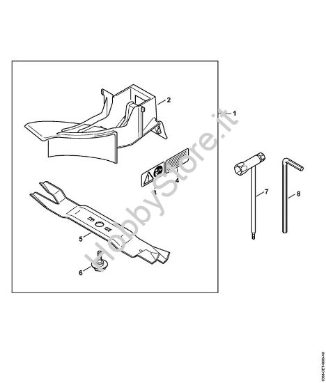 Corredo di pacciamatura, attrezzi Tosaerba a batteria (RMA) RMA 410 C della marca STIHL