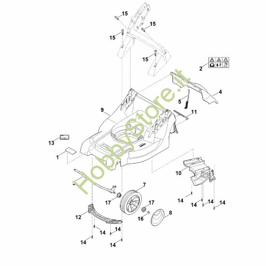 Picture of B - Scocca, asse anteriore RMA 443.1 PC